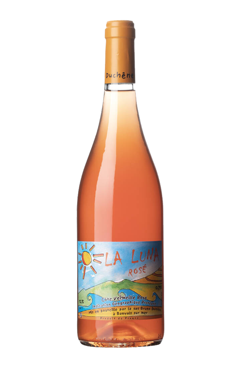Vinflaska med Wine Trade på etiketten.