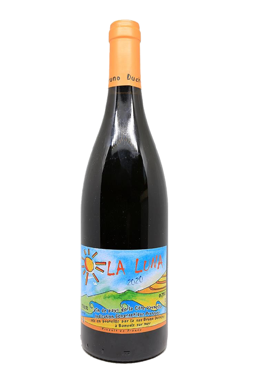 Vinflaska med Wine Trade på etiketten.